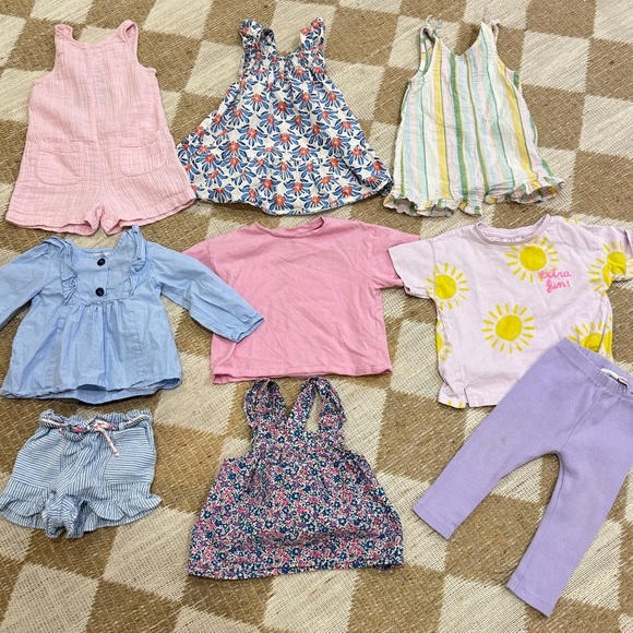 BUNDLE Zara Kids toddler baby girl top dress ruffle floral romper tee Tshirt - Picture 5 of 9